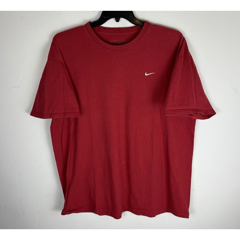 Y2K Nike Embroidered T-Shirt / Red / Size XL / Essential / Short Sleeve / Mens